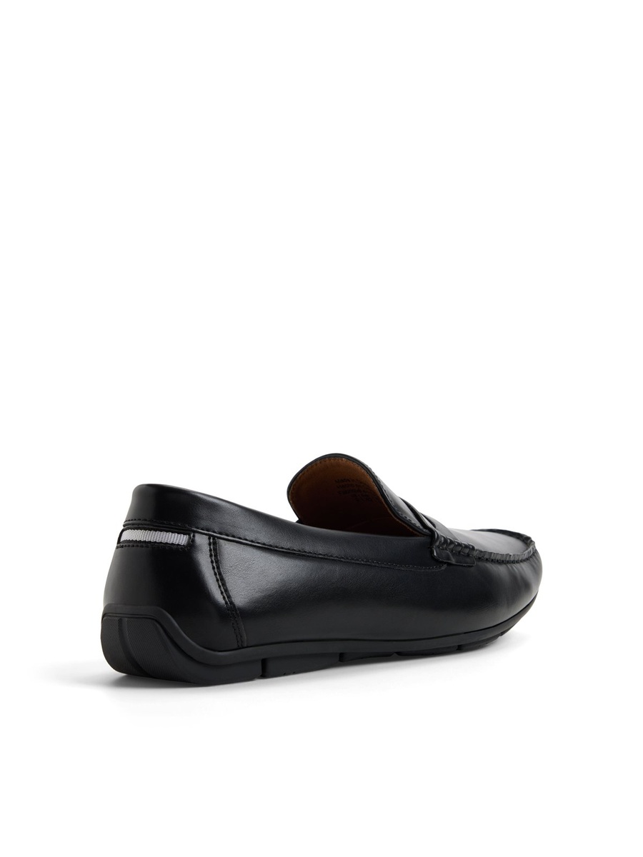 Men Black Leather Loafers
