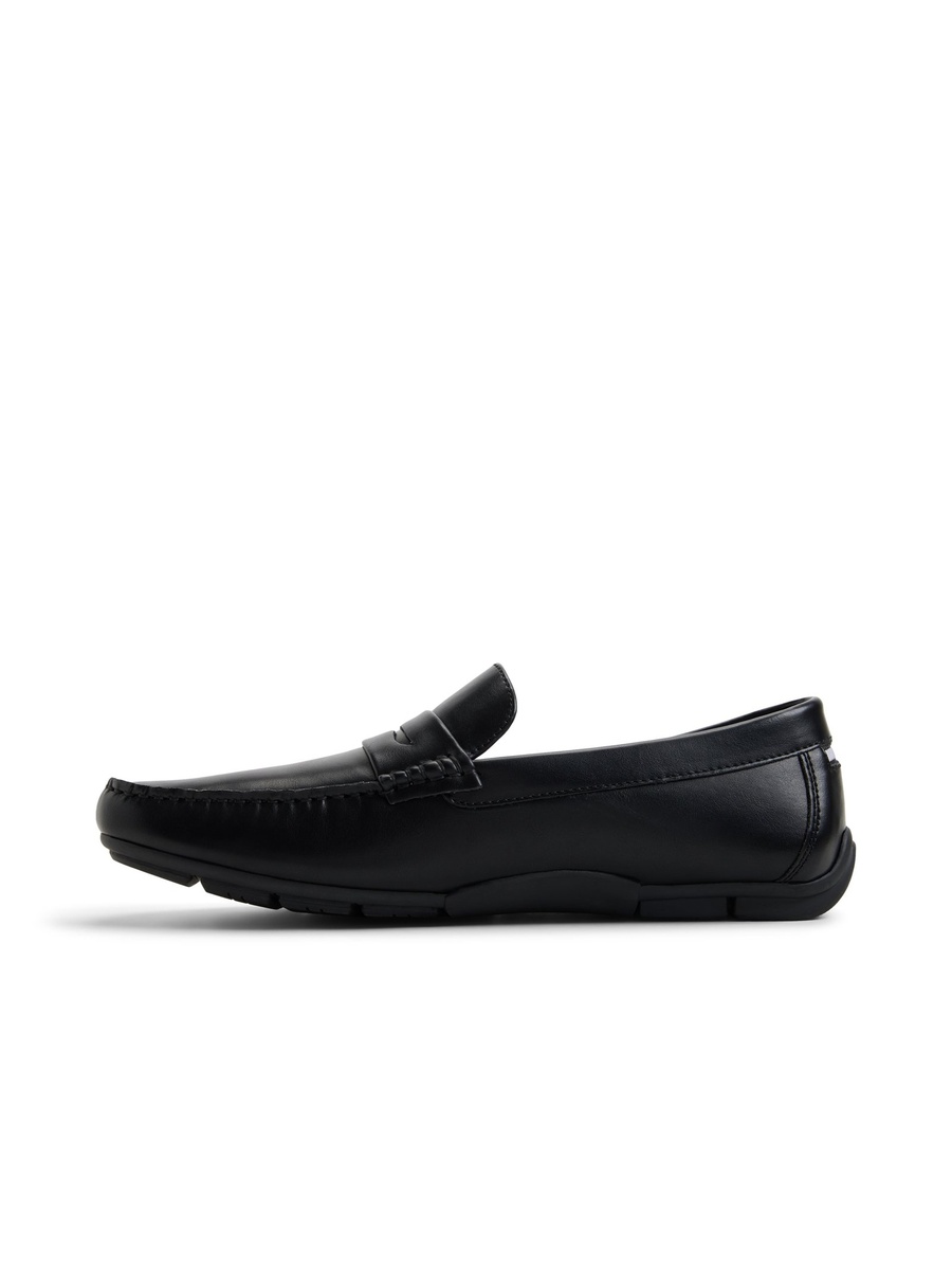 Men Black Leather Loafers