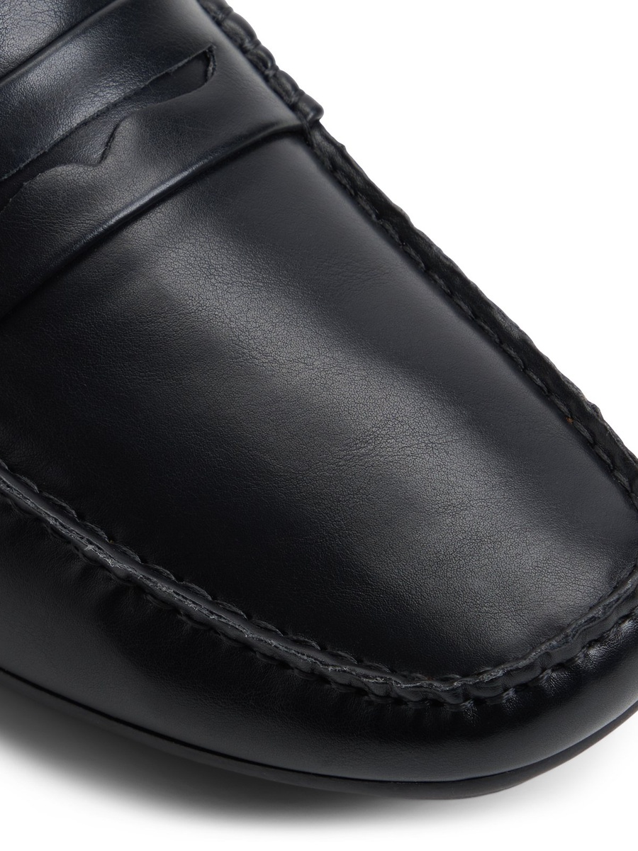 Men Black Leather Loafers