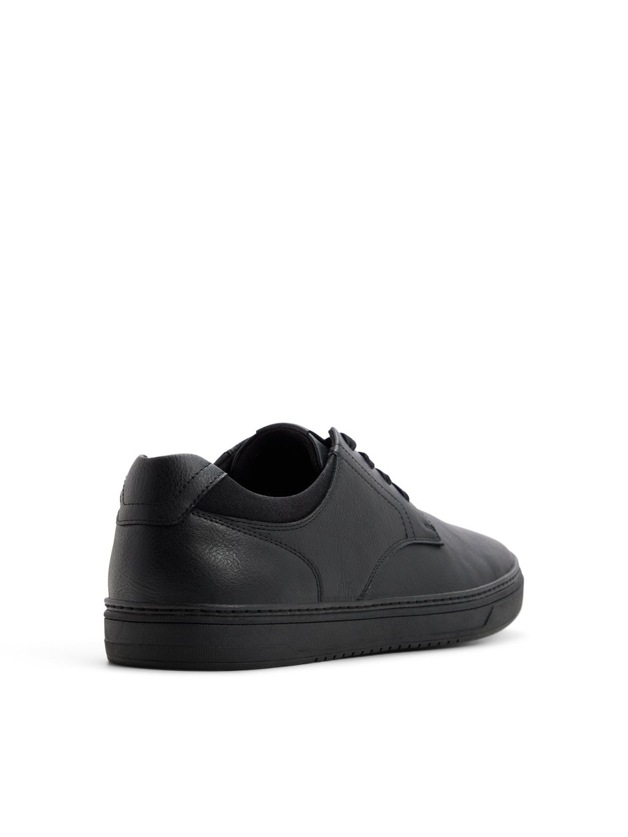 Men Black Casual Leather Sneakers