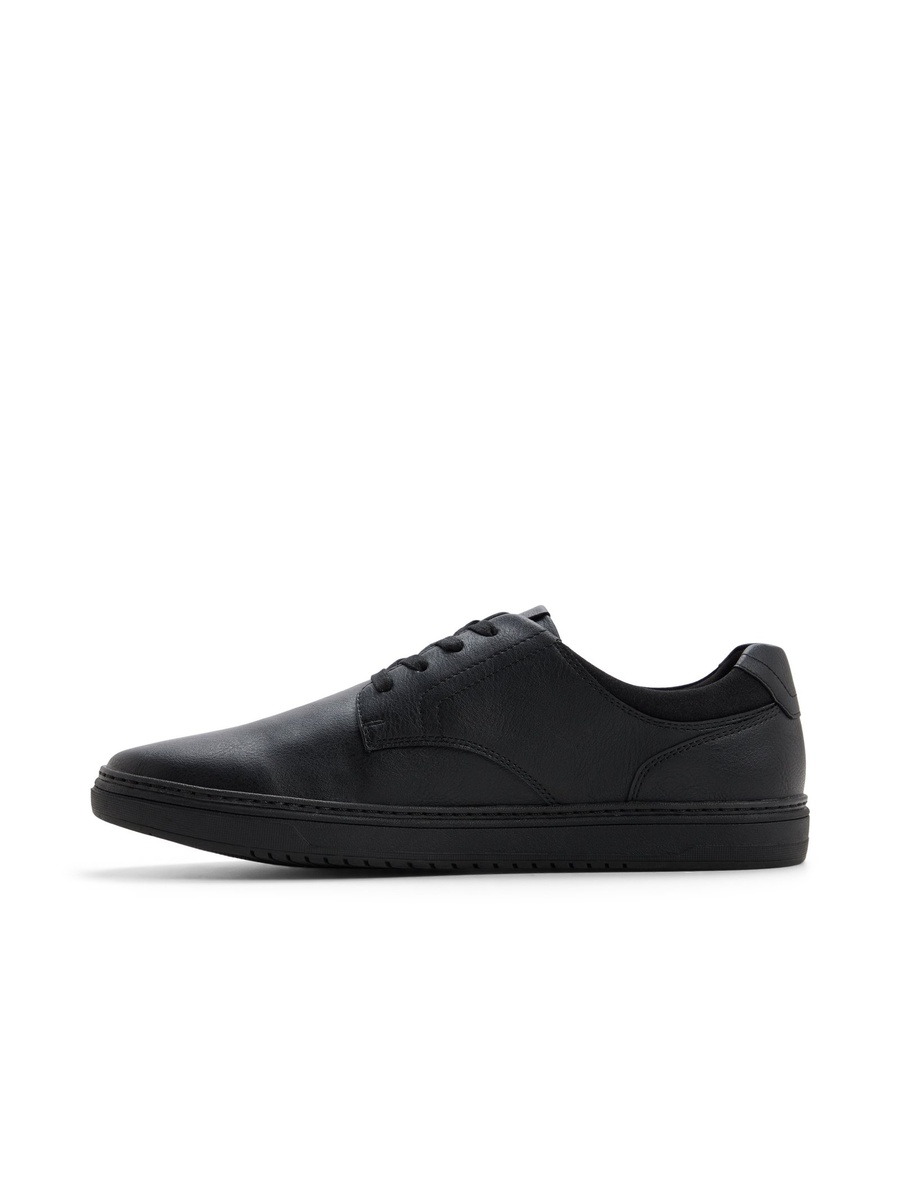 Men Black Casual Leather Sneakers