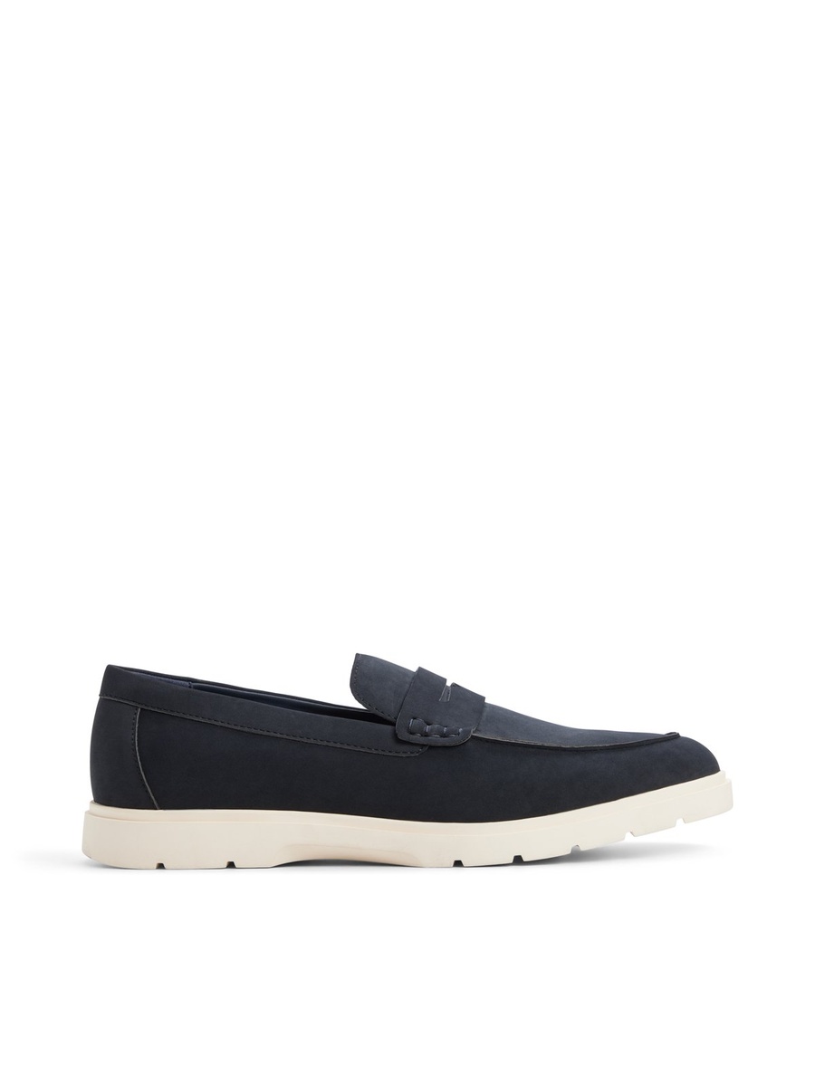 Men Navy Blue Slip-On Loafers