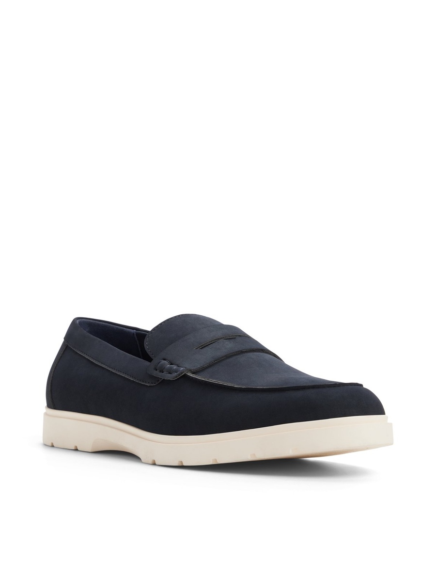 Men Navy Blue Slip-On Loafers