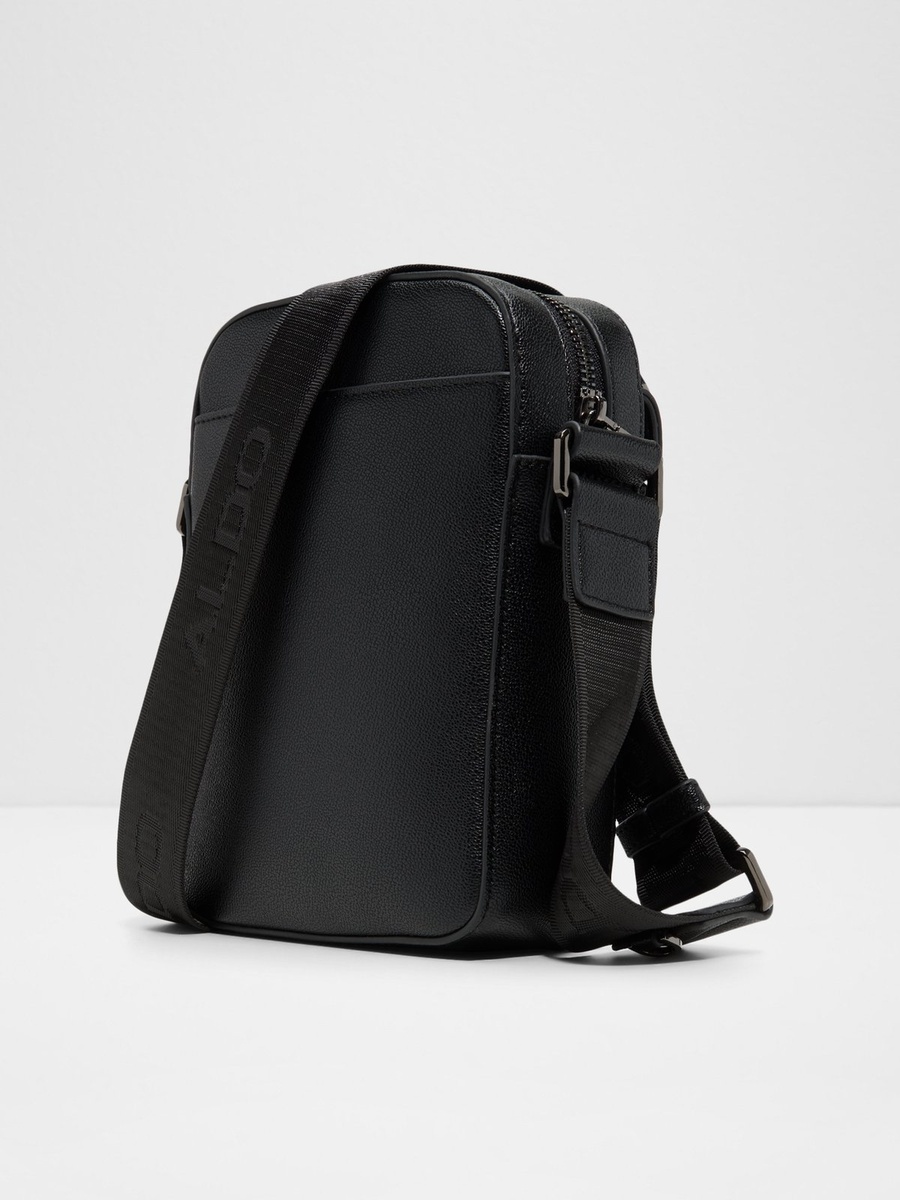 Men Black Solid Cross Body