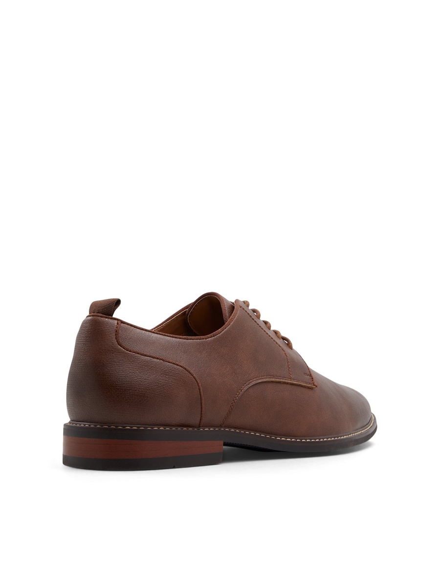 Men Classic Brown Derby Dress Shoes
