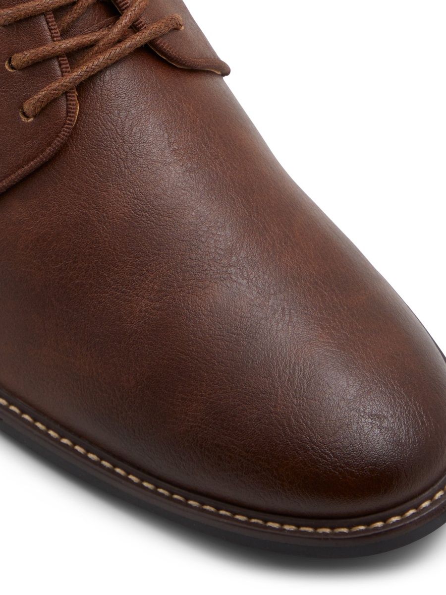 Men Classic Brown Derby Dress Shoes