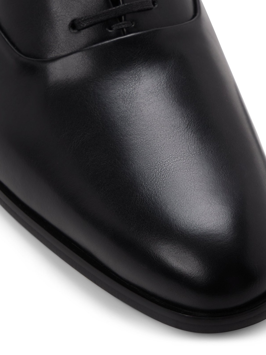 Men Black Leather Oxford Formal Shoes