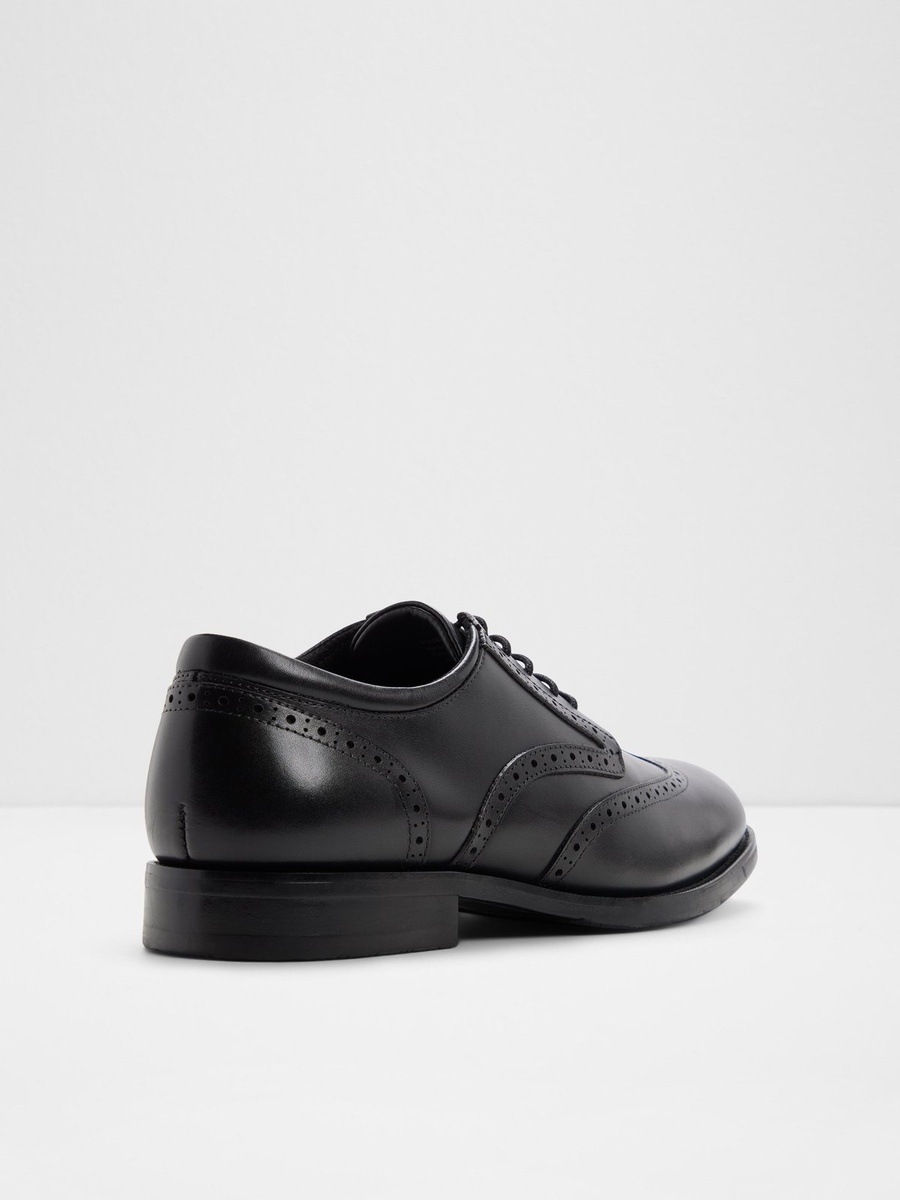 Men Black Brogue Leather Formal Shoes