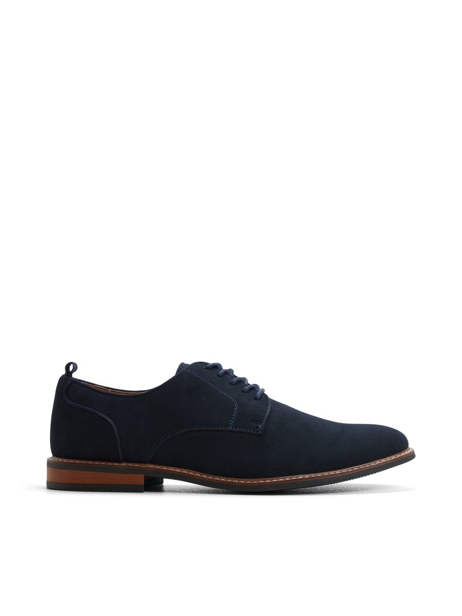 Men Navy Blue Derby Shoes