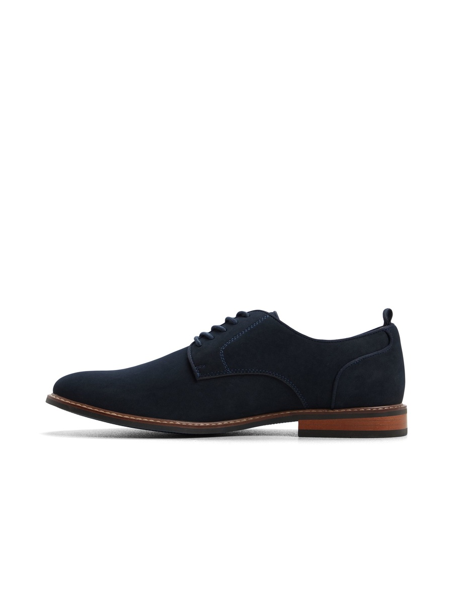 Men Navy Blue Derby Shoes