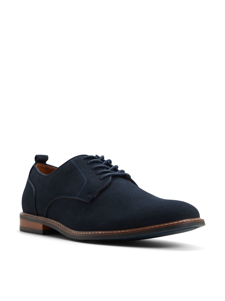 Men Navy Blue Derby Shoes