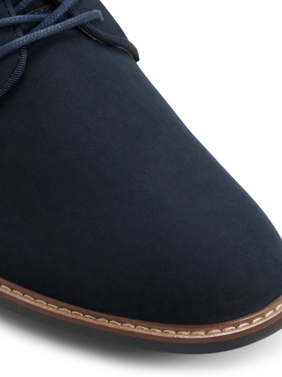 Men Navy Blue Derby Shoes