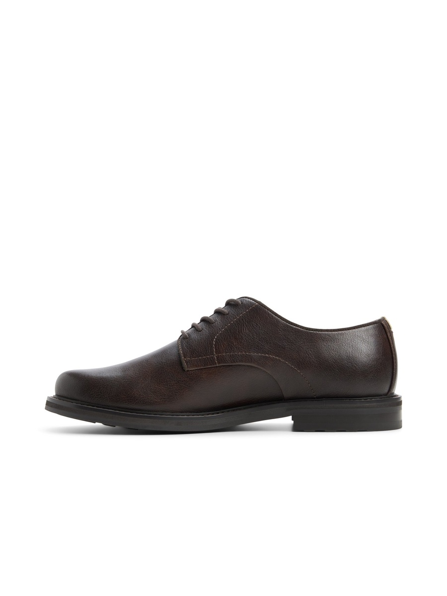 Men Coffee Brown Leather Oxford Formal Shoes