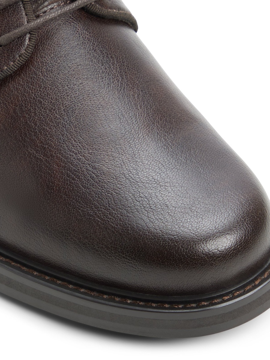 Men Coffee Brown Leather Oxford Formal Shoes