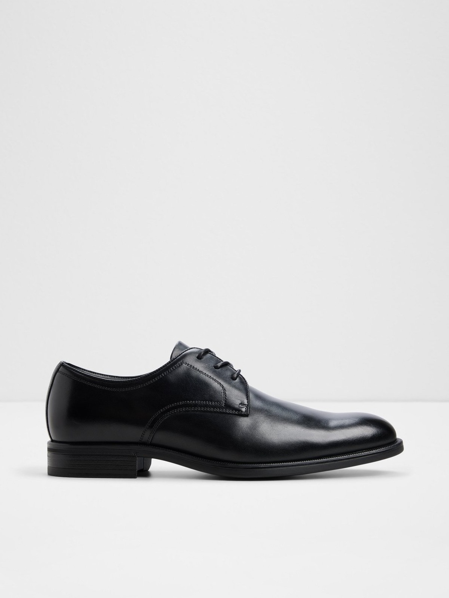 Men Black Classic Leather Derby Shoes