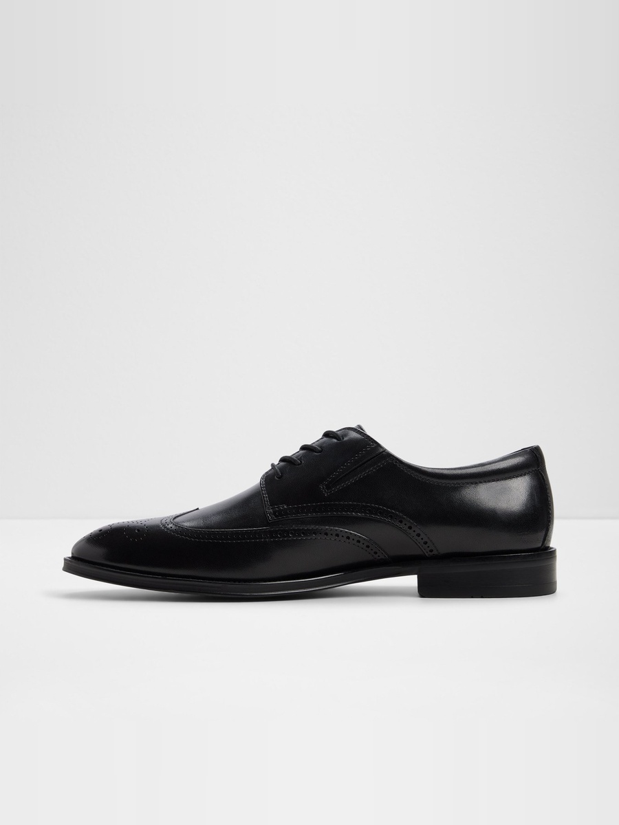 Men Black Brogue Oxford Formal Shoes