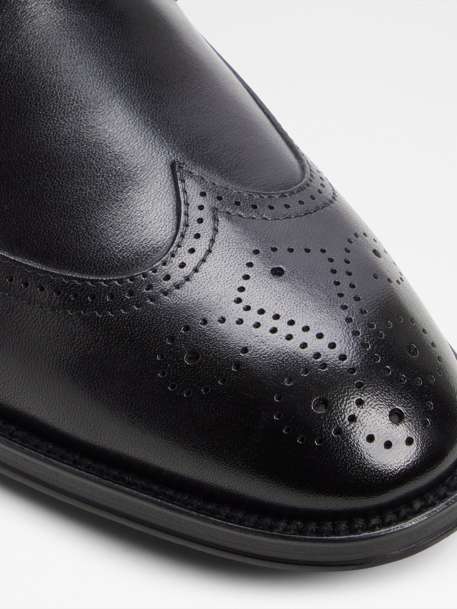 Men Black Brogue Oxford Formal Shoes
