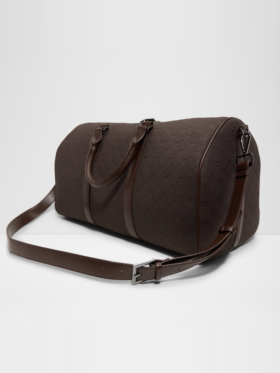 Men Coffee Brown Travel Duffle Bag