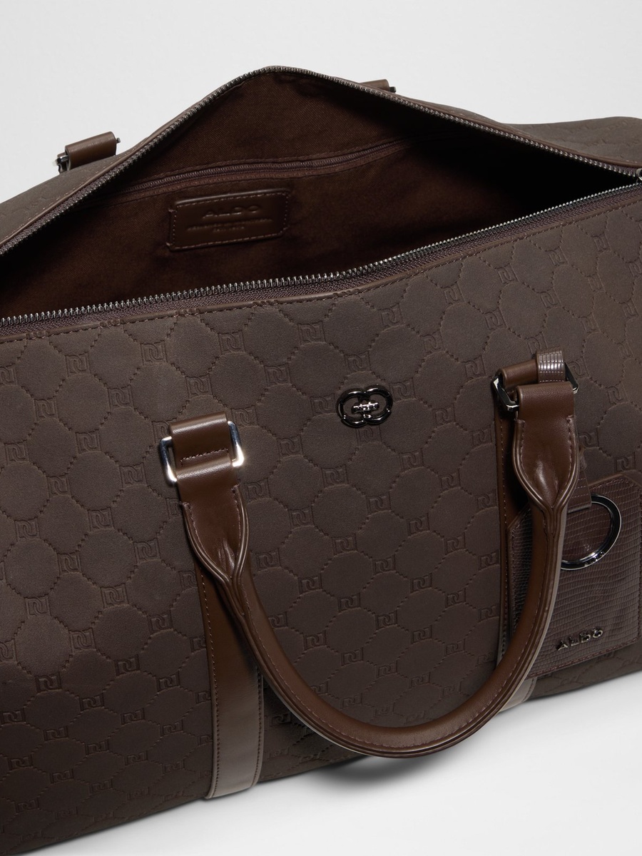 Men Coffee Brown Travel Duffle Bag