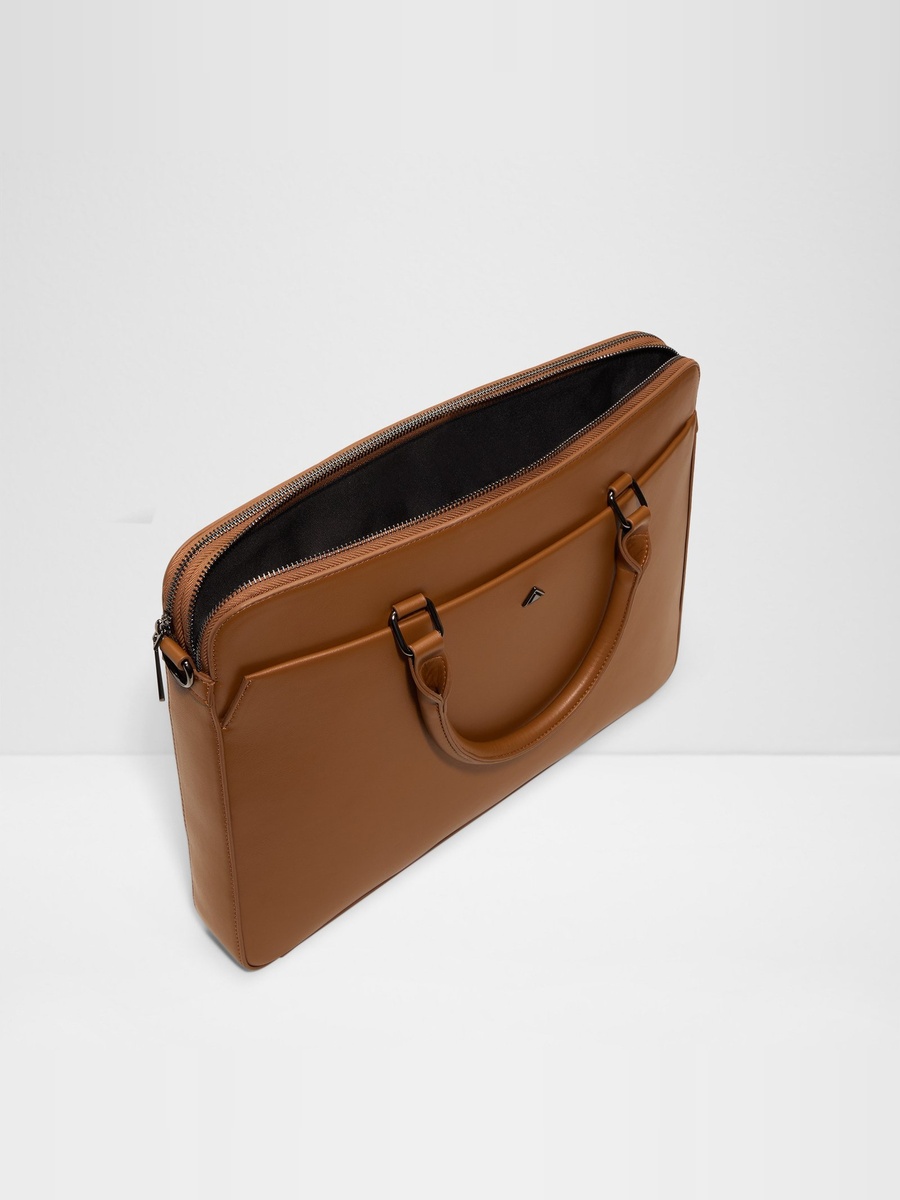 Men Tan Solid Laptop Bag