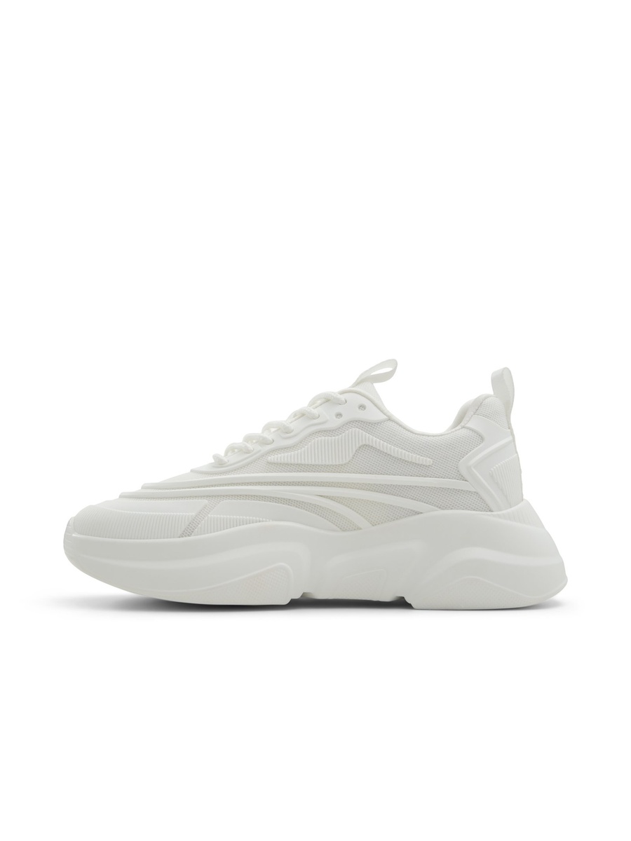 Women White Chunky Sole Casual Trainers