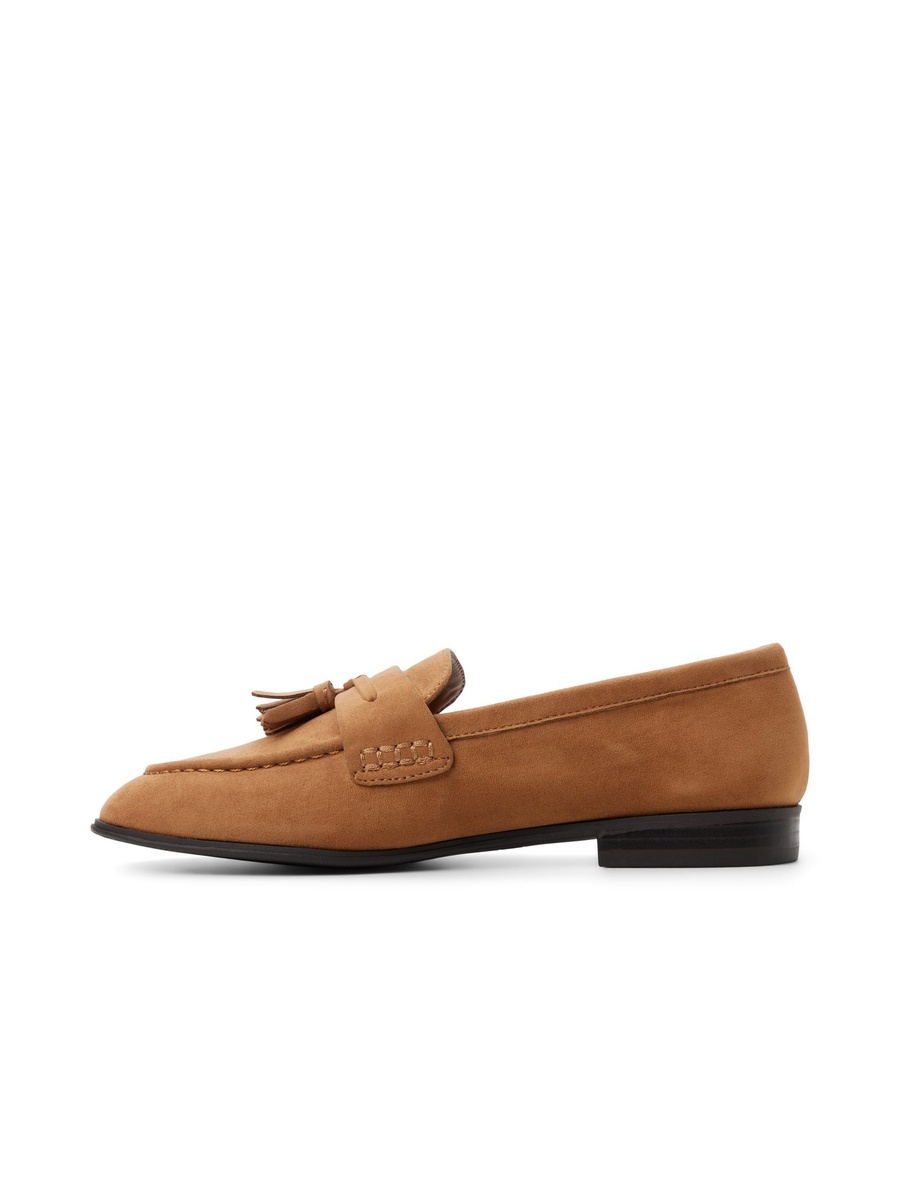 Women Beige Tassel Loafers