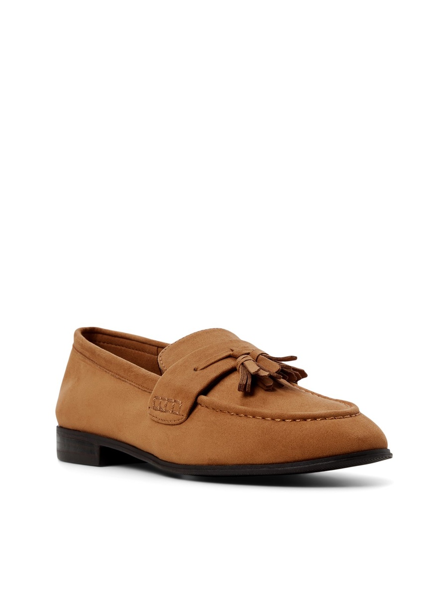 Women Beige Tassel Loafers