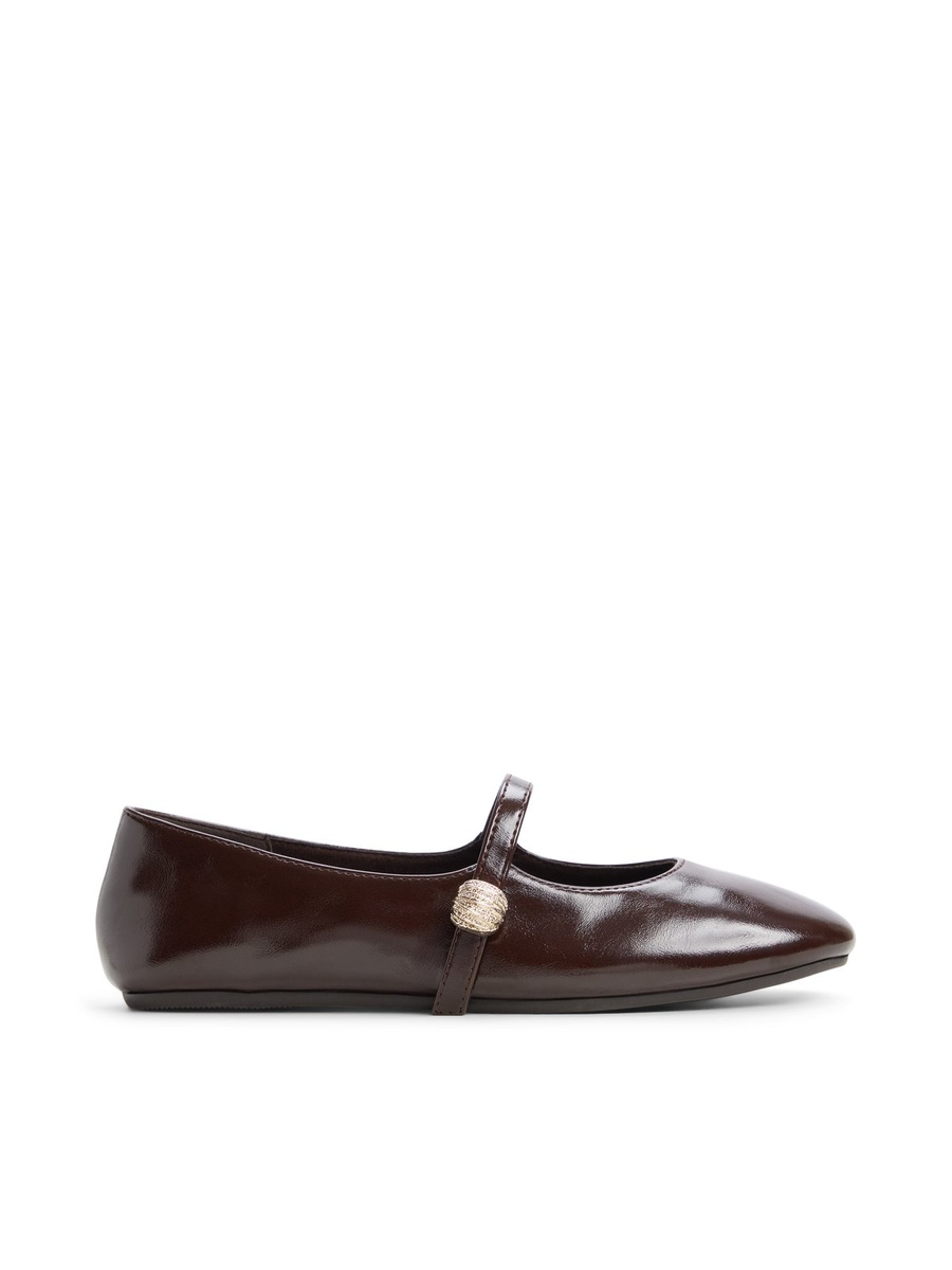 Women Coffee Brown Mary Jane Flats