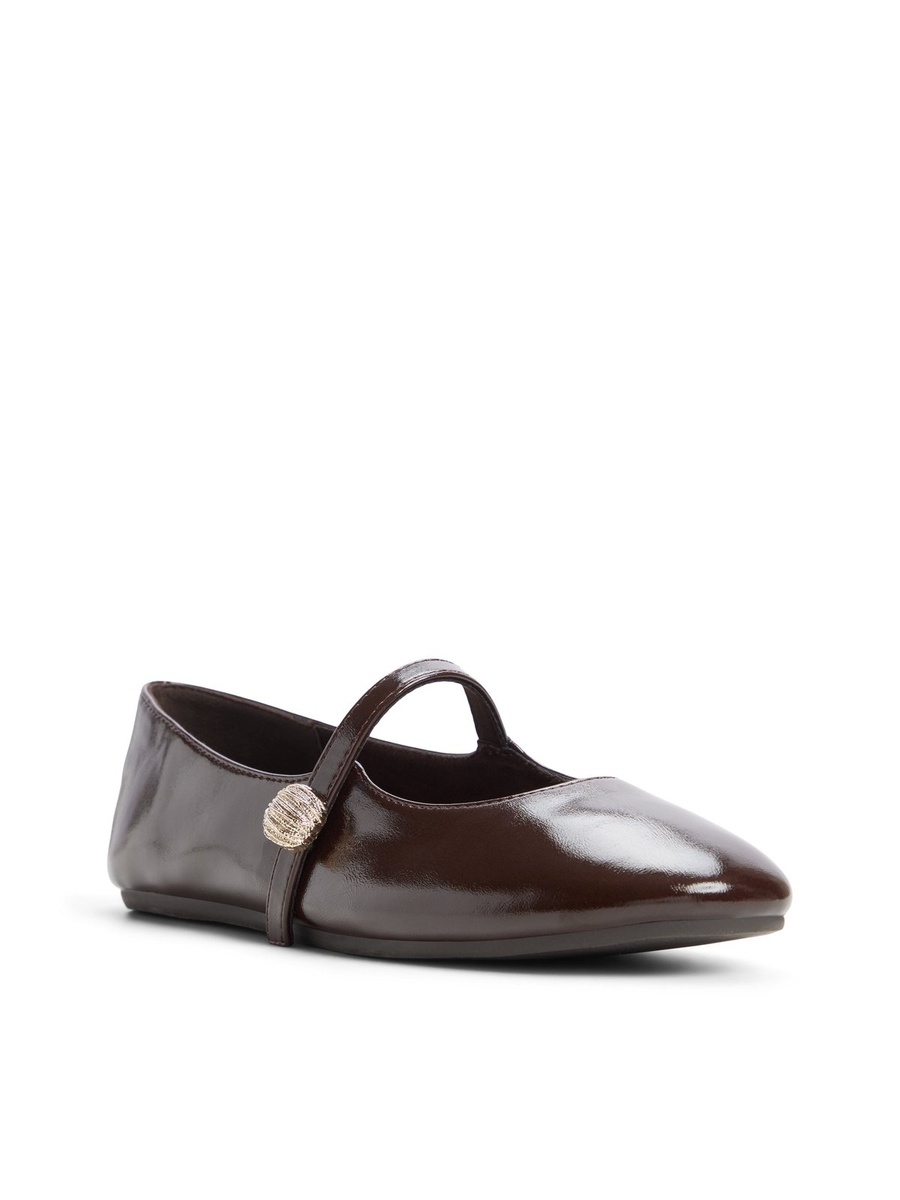 Women Coffee Brown Mary Jane Flats