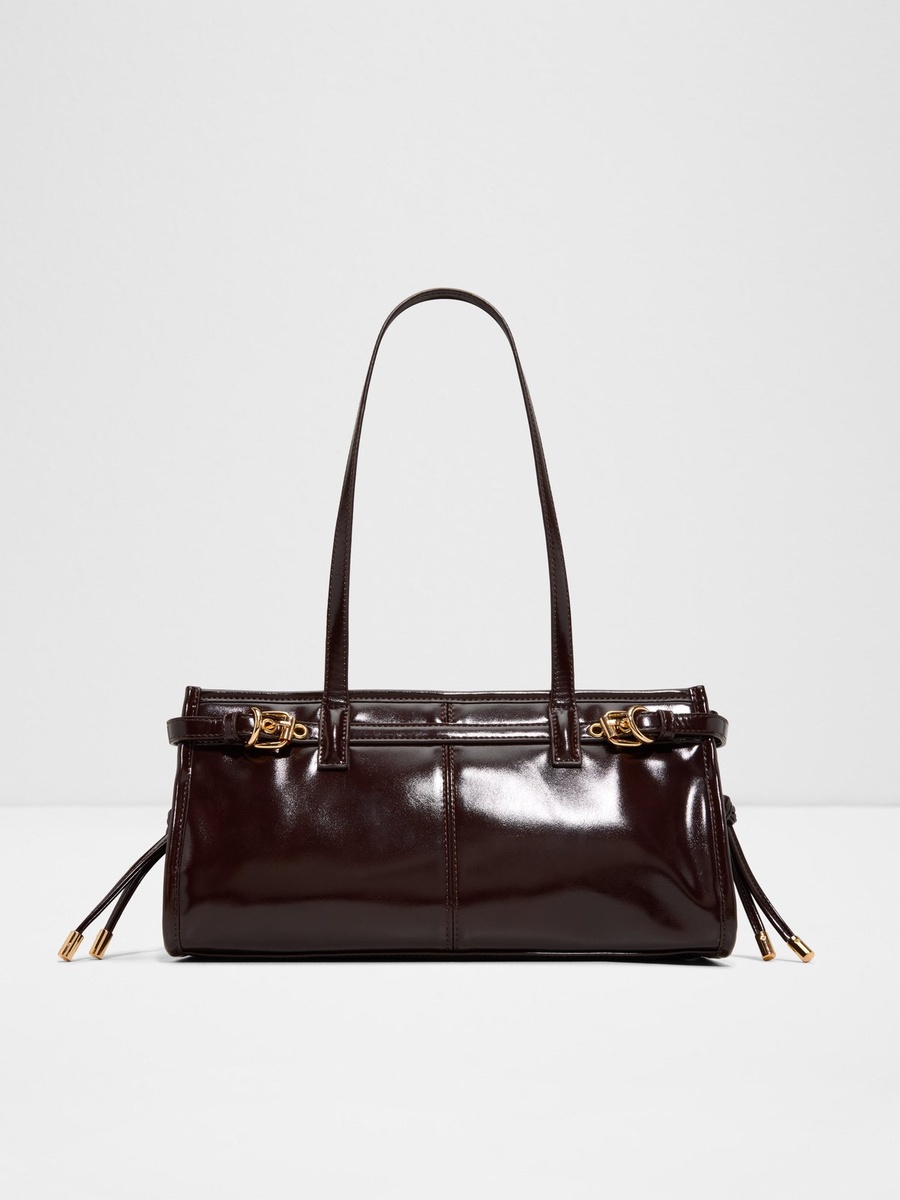 Women Brown Plain Shoulder Bag