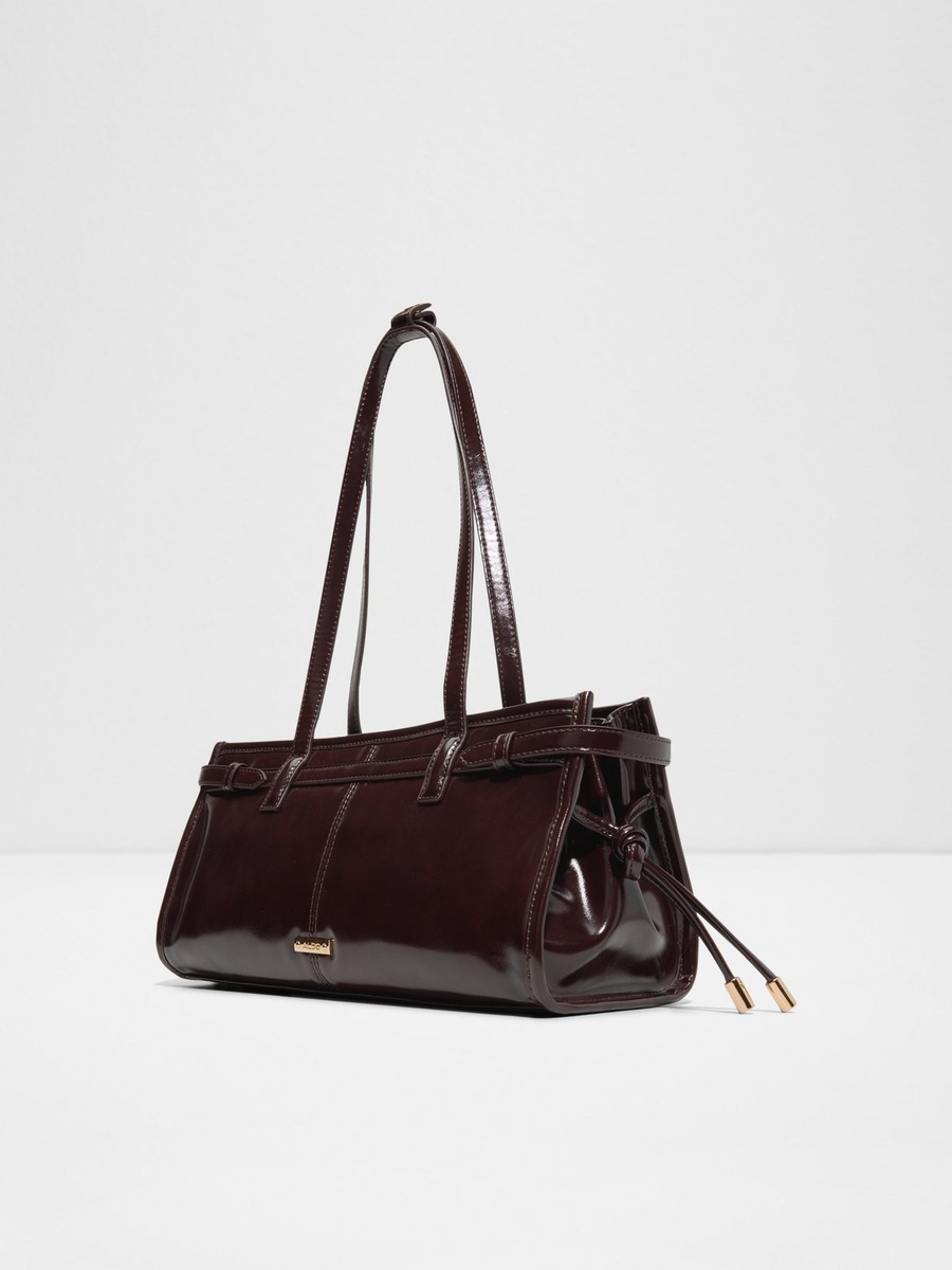 Women Brown Plain Shoulder Bag