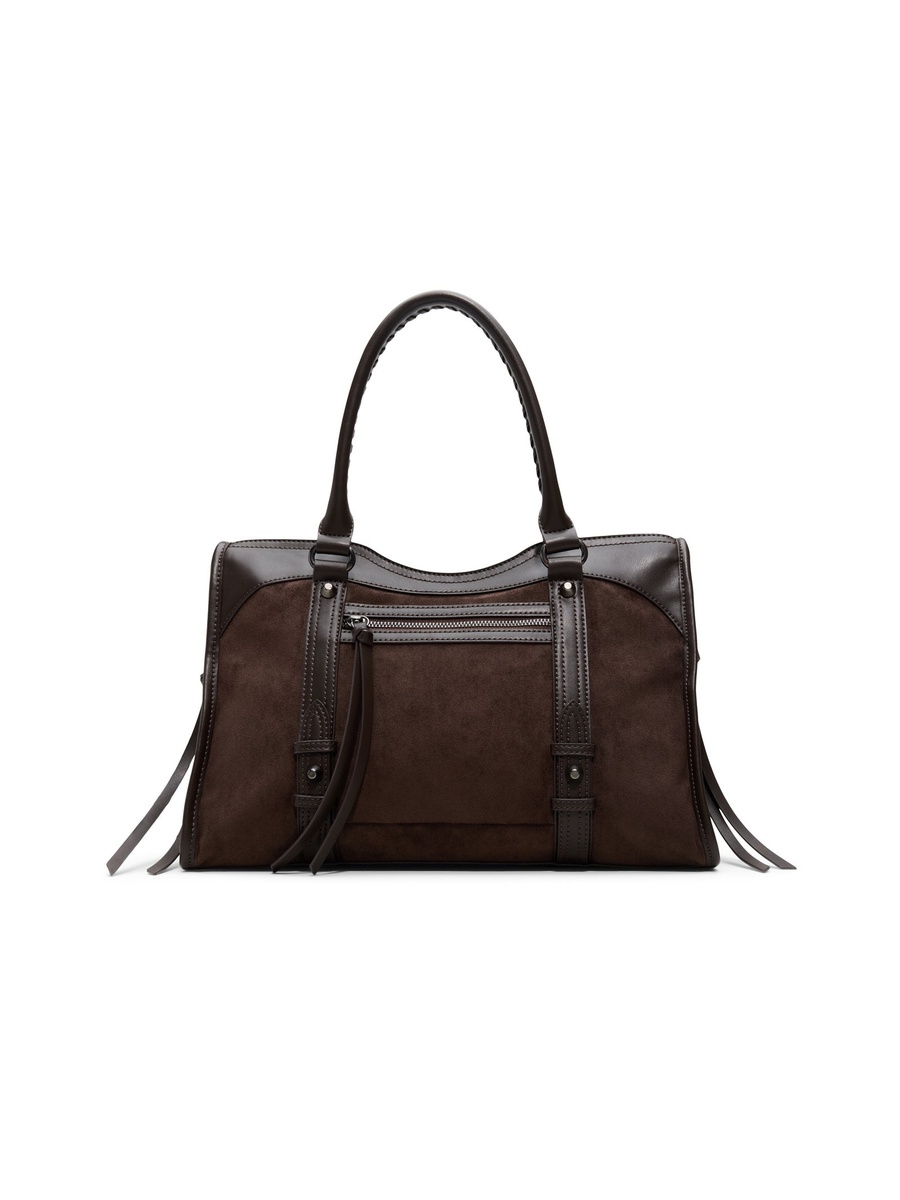 Women Coffee Brown Plain Cross Body Bag