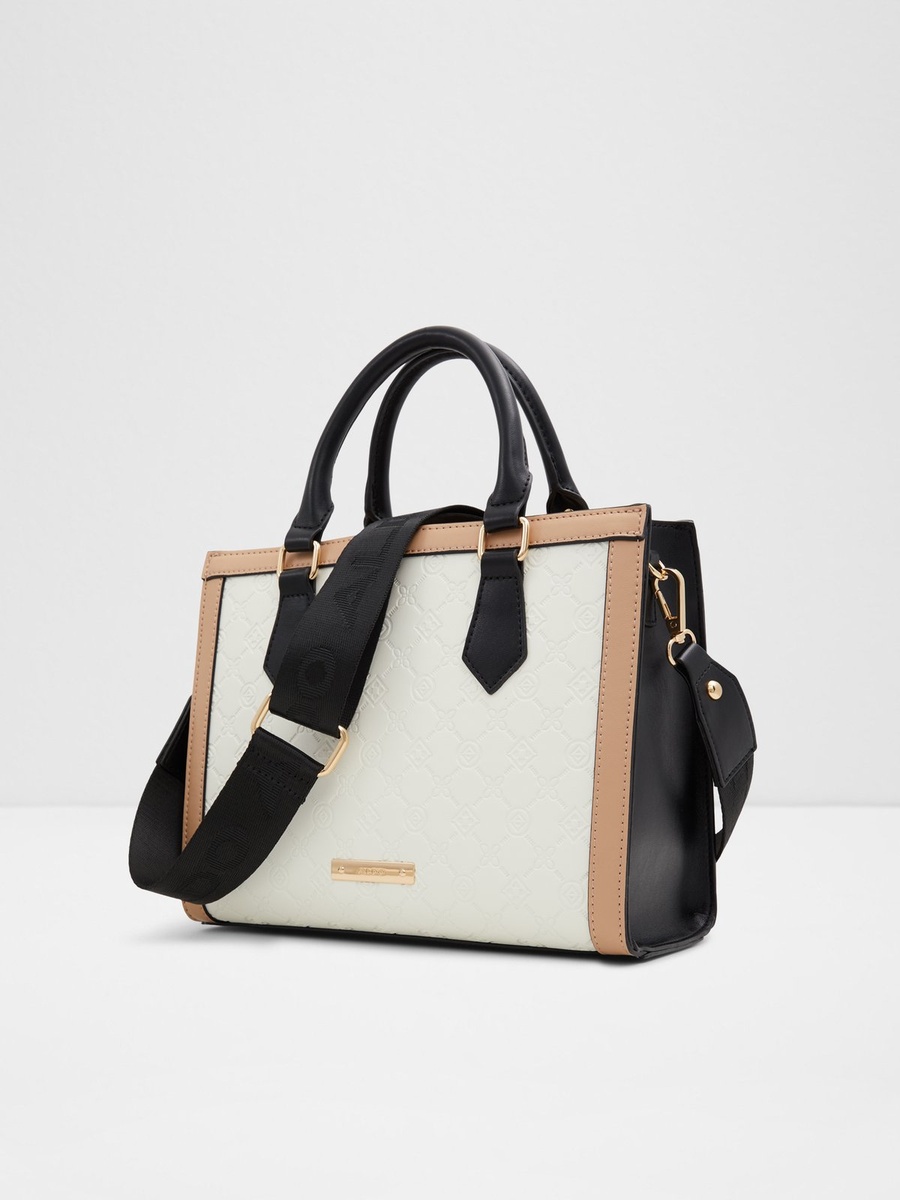 Multi-Tone Crossbody Bag with Chain Detail
