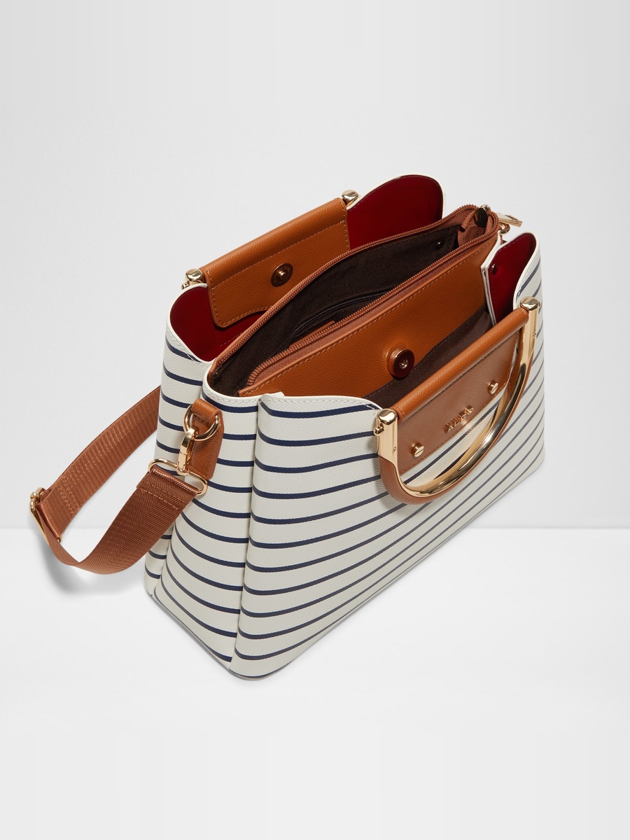 Striped Crossbody Bag