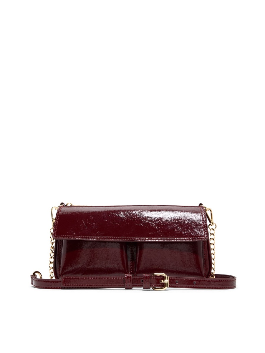 Women Maroon Plain Cross Body Bag
