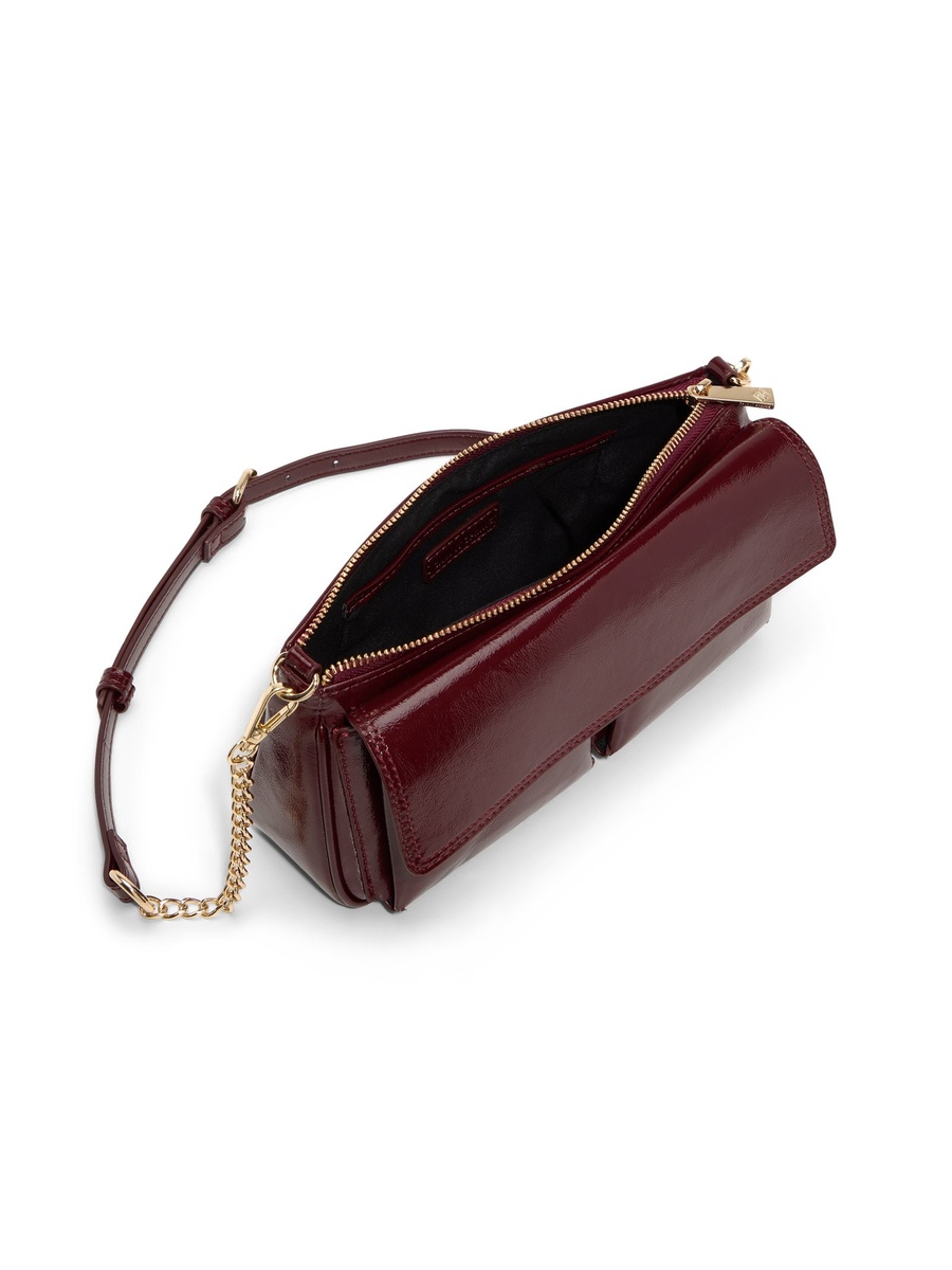 Women Maroon Plain Cross Body Bag