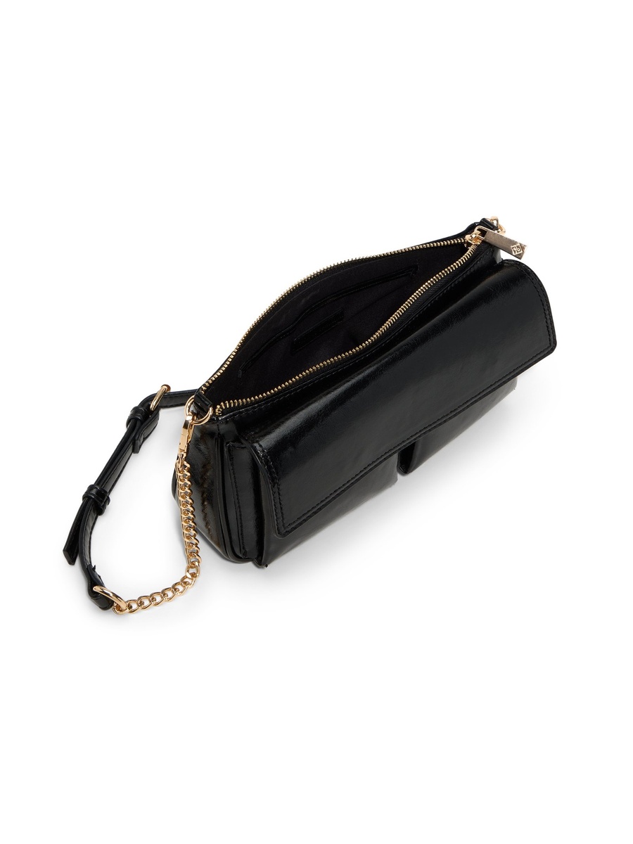 Women Black Plain Cross Body Bag