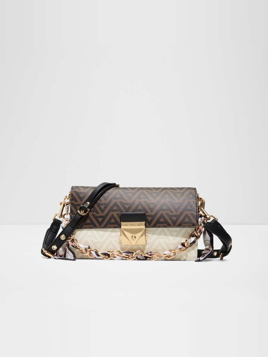 Women Brown Printed Cross Body Bag