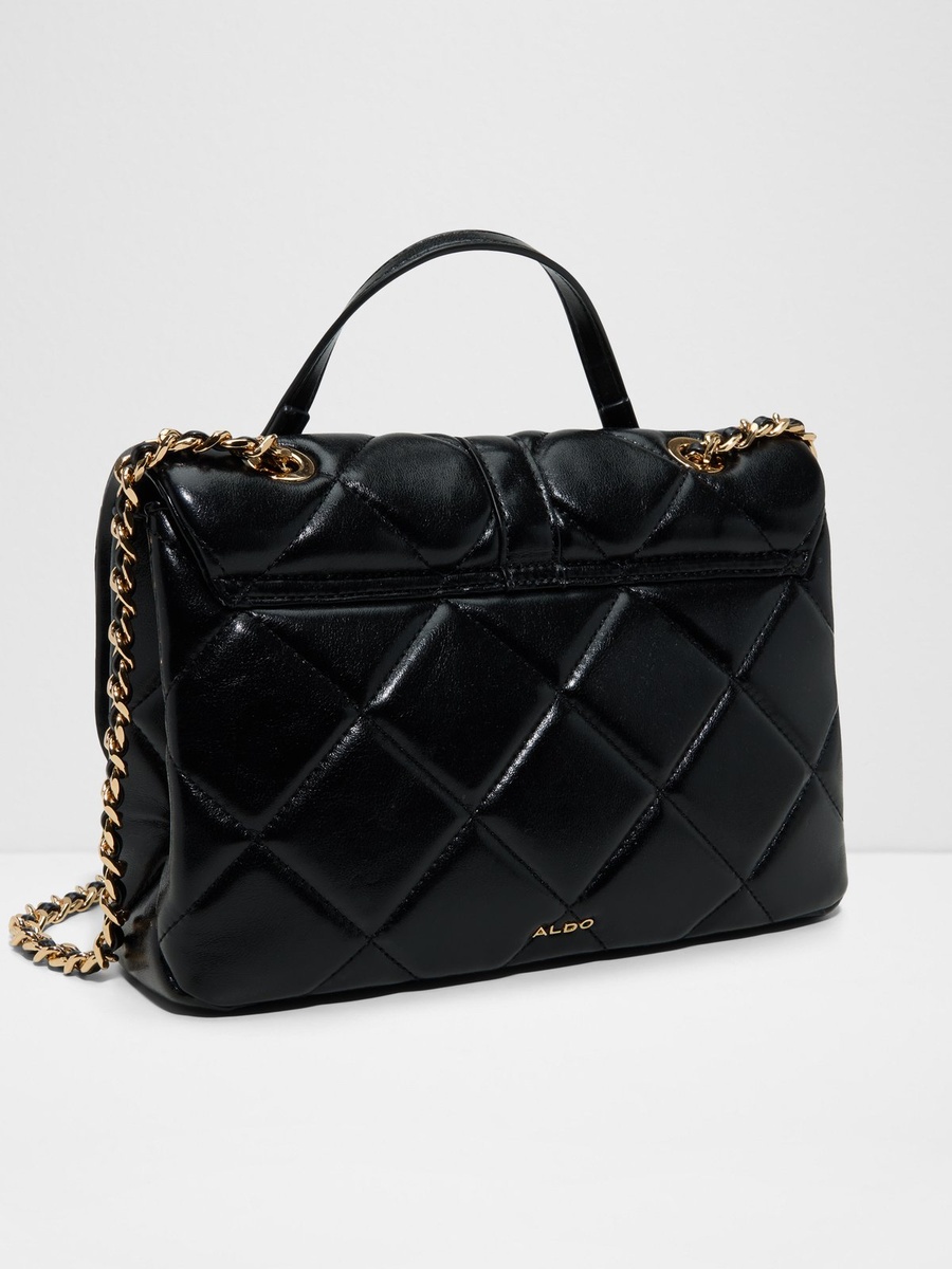 Women Black Quilted Cross Body Bag
