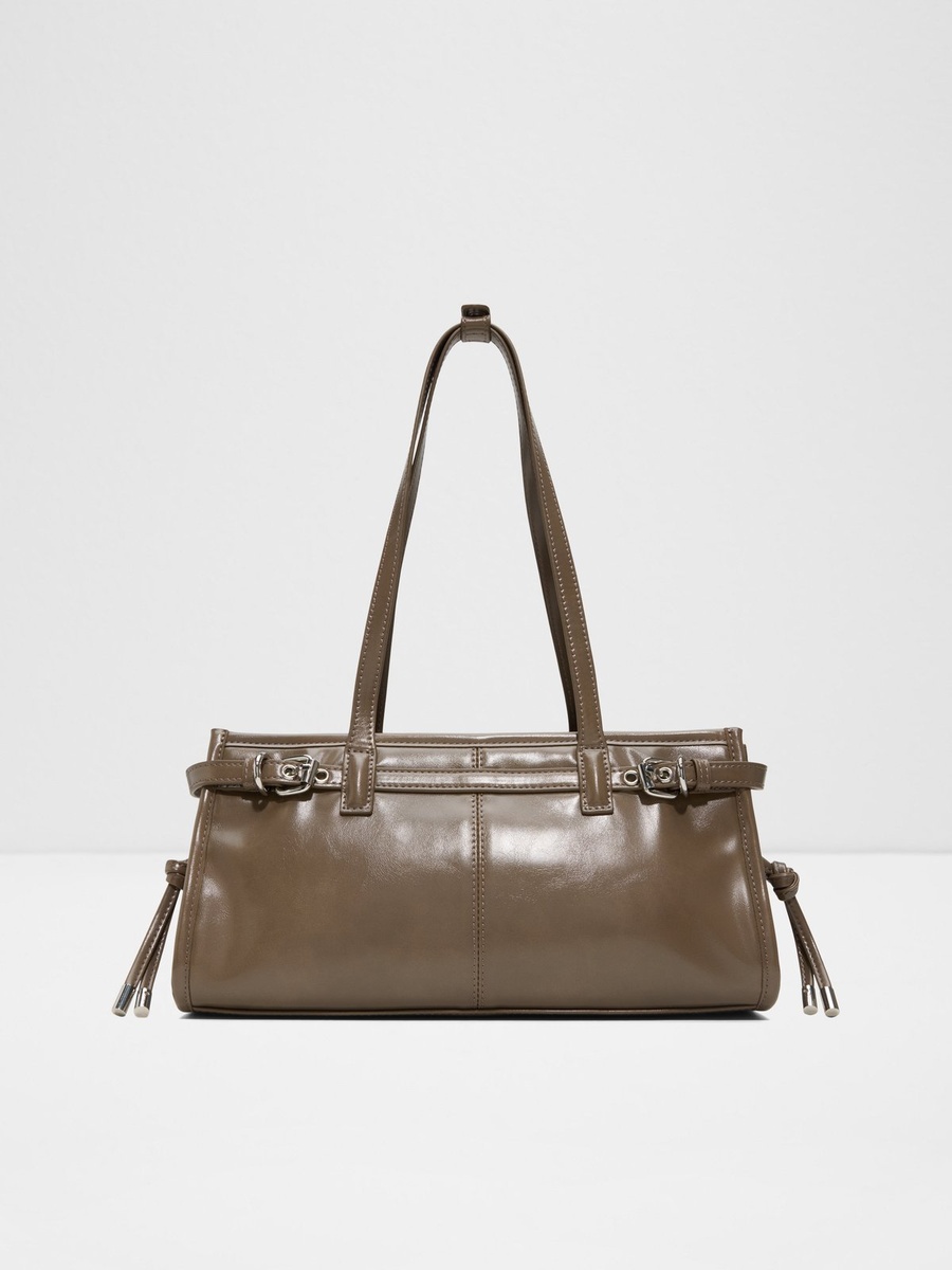 Women Khaki Plain Shoulder Bag