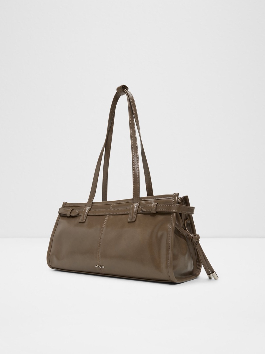 Women Khaki Plain Shoulder Bag