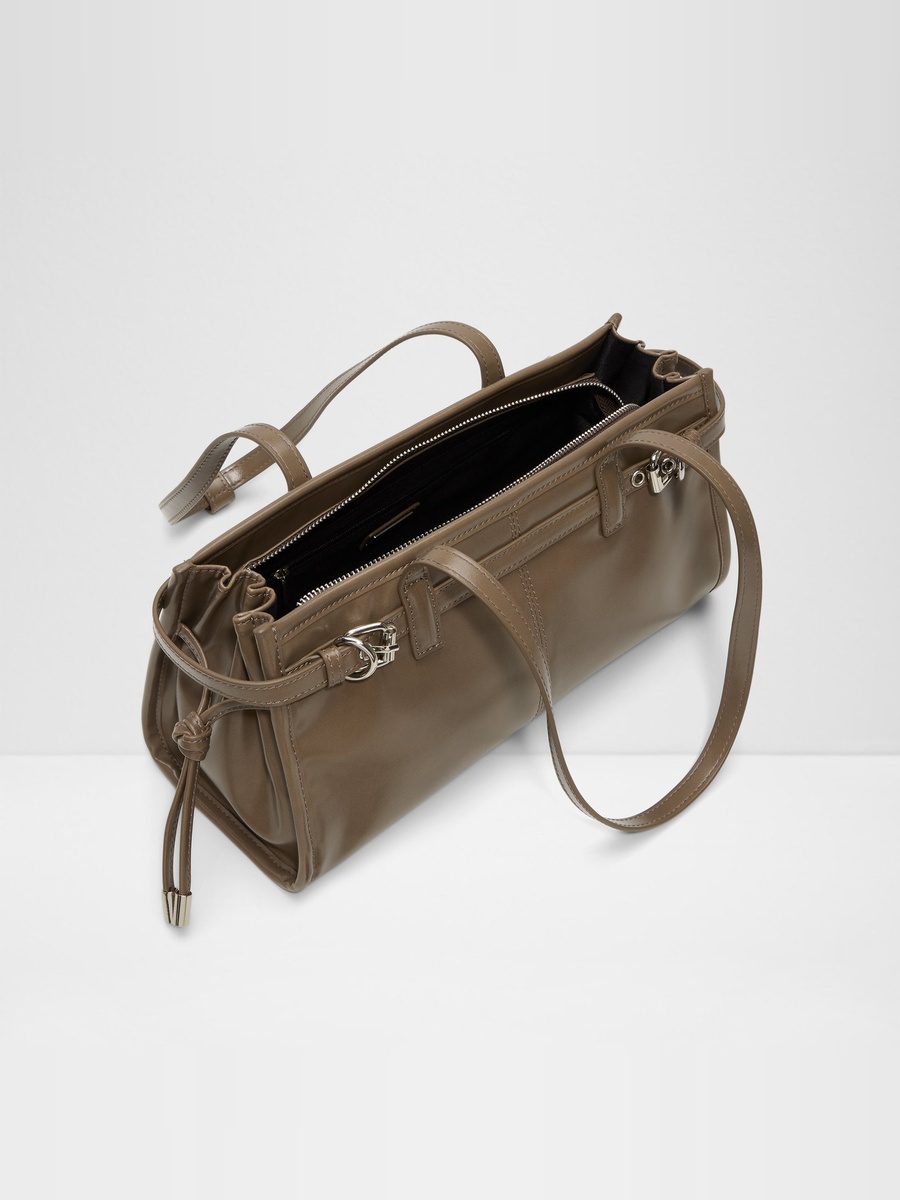 Women Khaki Plain Shoulder Bag