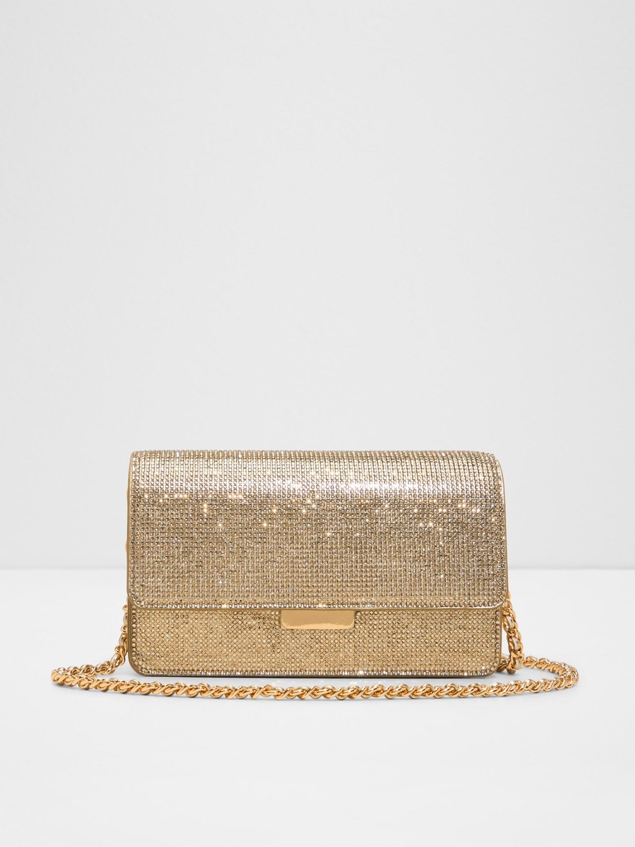 Women Gold Embellished Cross Body Bag