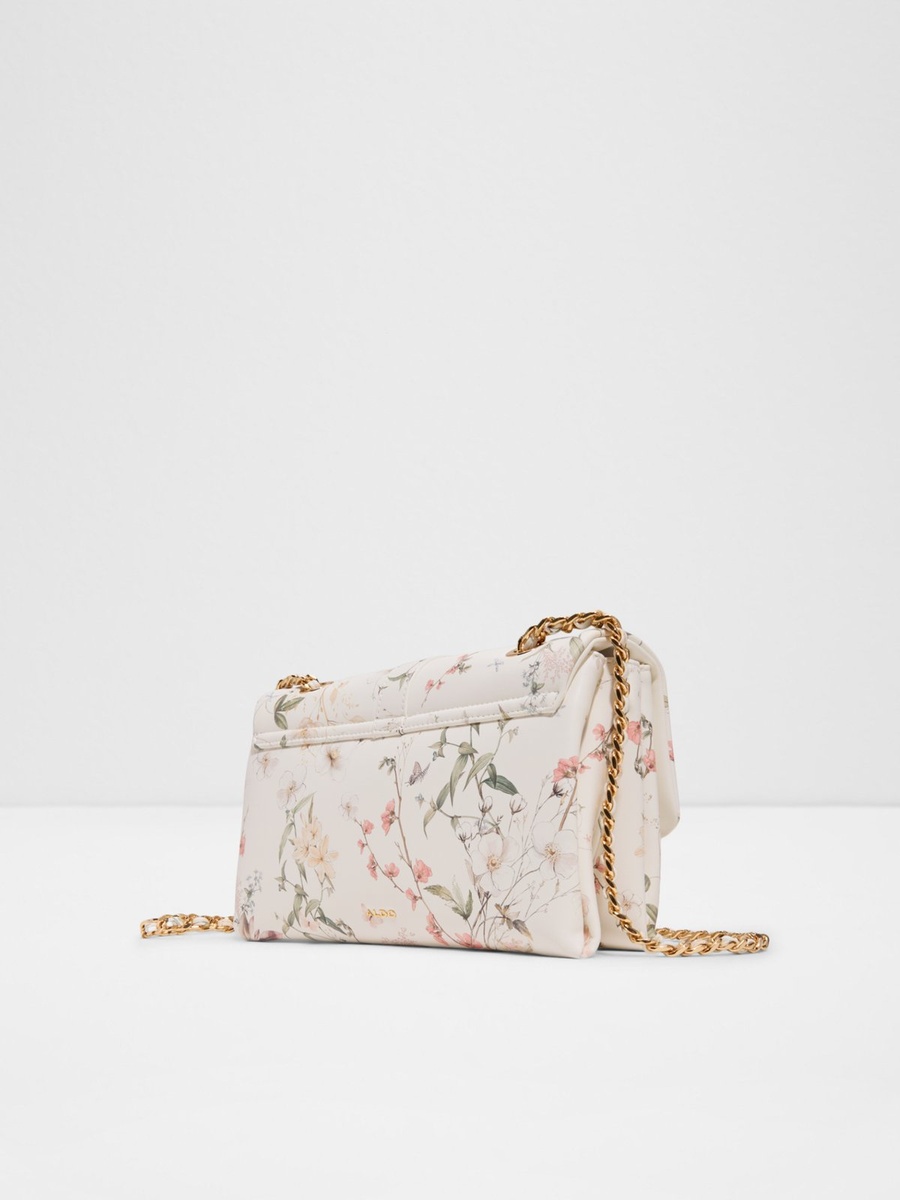 Floral Print Chain Crossbody Bag