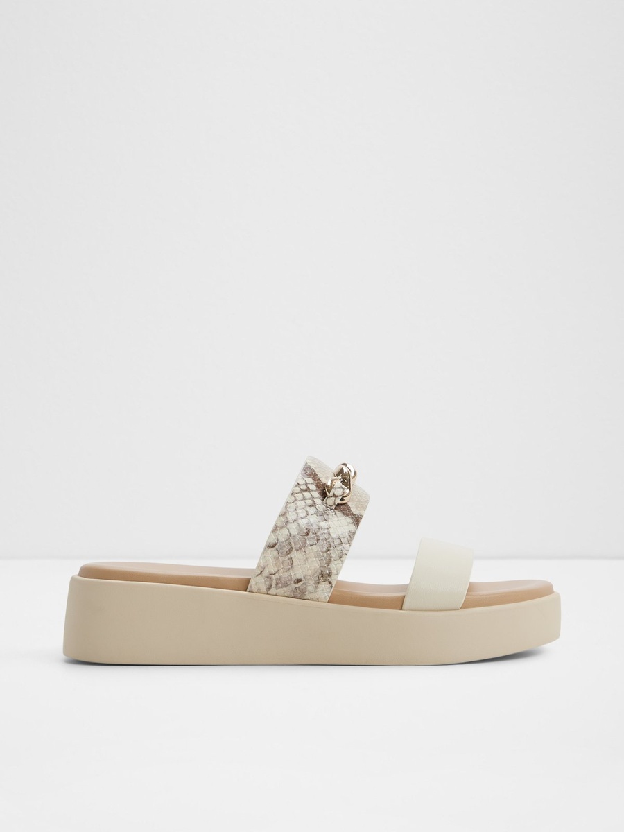 Women Multi-Tone Platform Flat Sandals