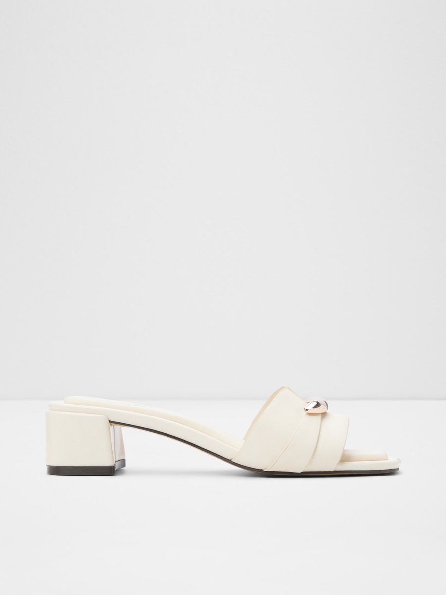 Women Yellow Flat Mule Sandals