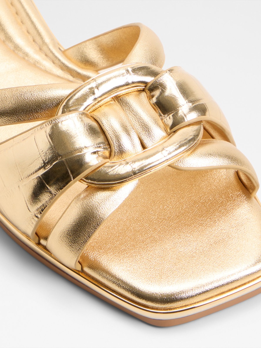Gold Metallic Flat Sandals