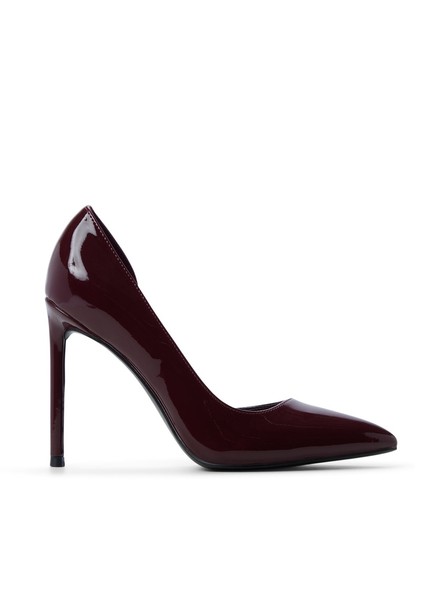 Women Pink Patent Leather Pointed Toe Flats