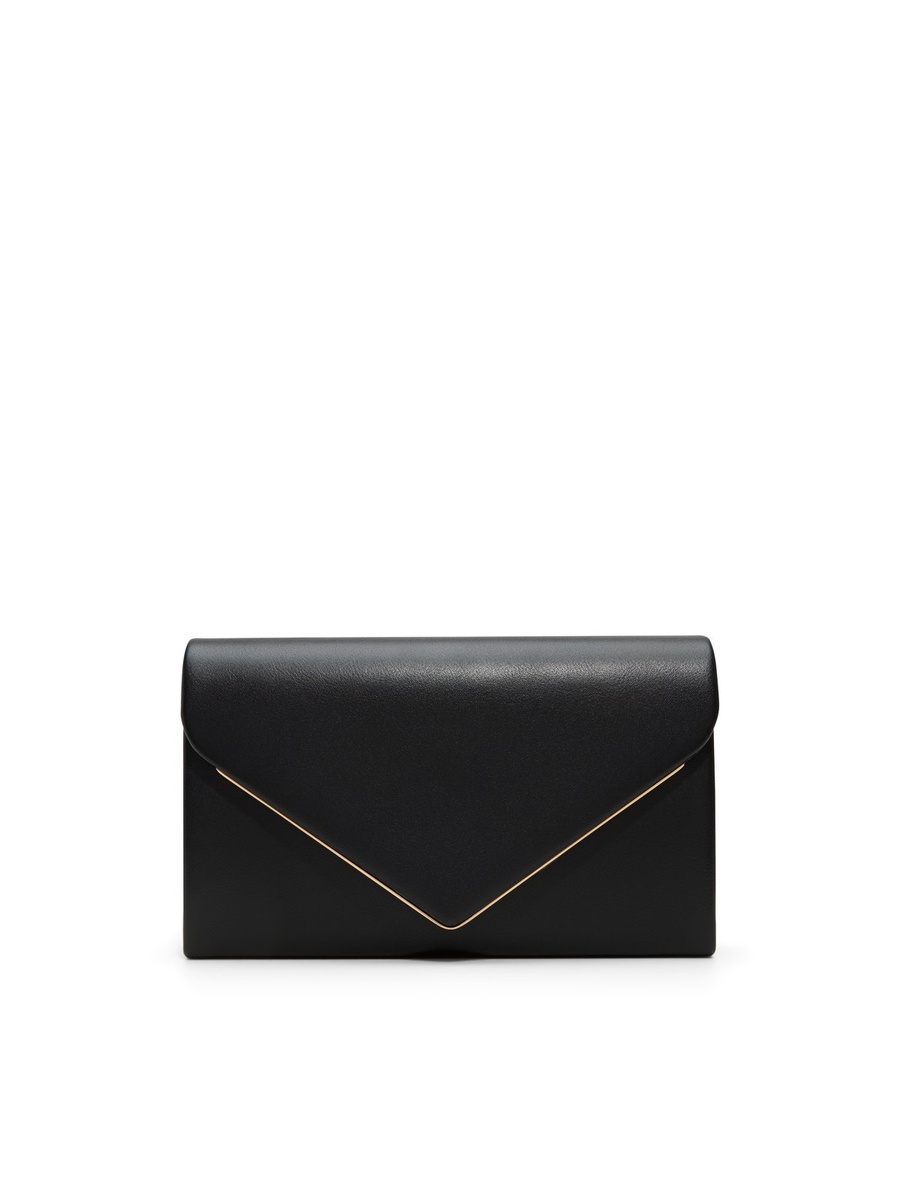 Women Black Plain Clutch