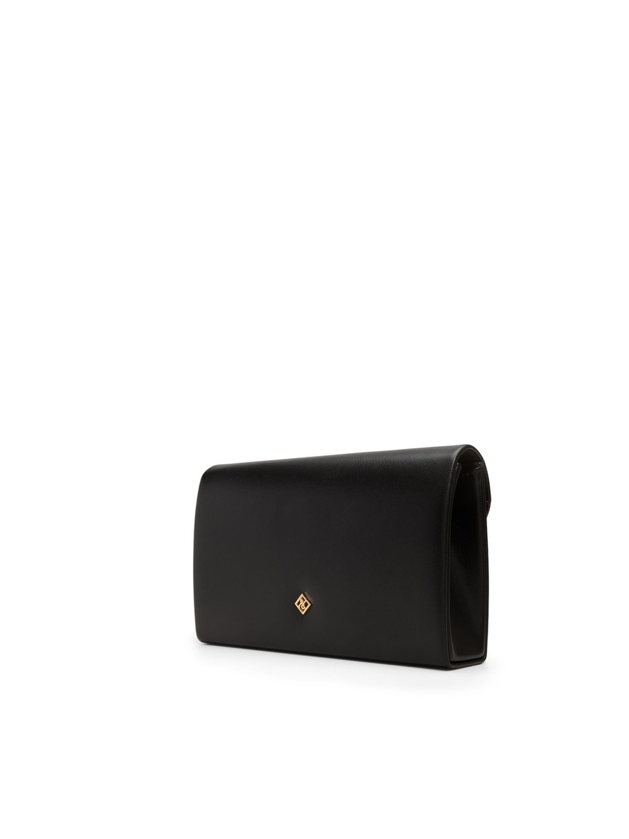 Women Black Plain Clutch